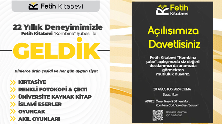 Kombina Şubesi Açılışa Davetlisiniz